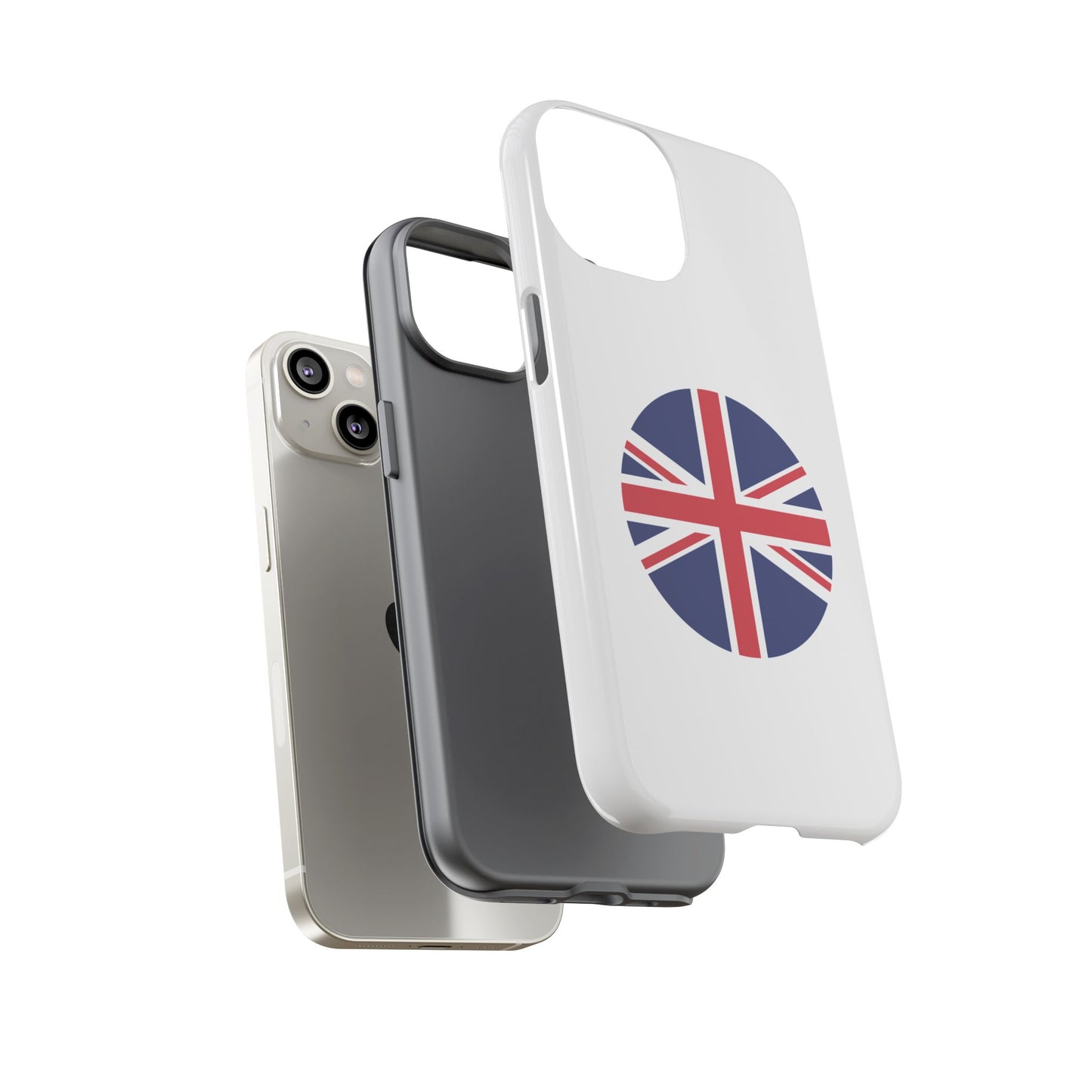 Circular UK Flag iPhone Case (Tough Case model series 14) by TokyoBill