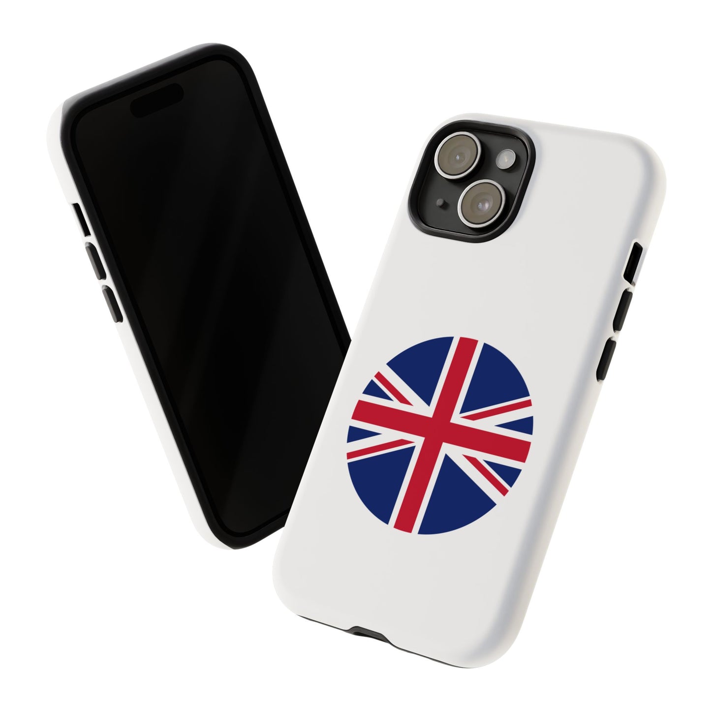 Circular UK Flag iPhone Case (Tough Case model series 15) by TokyoBill