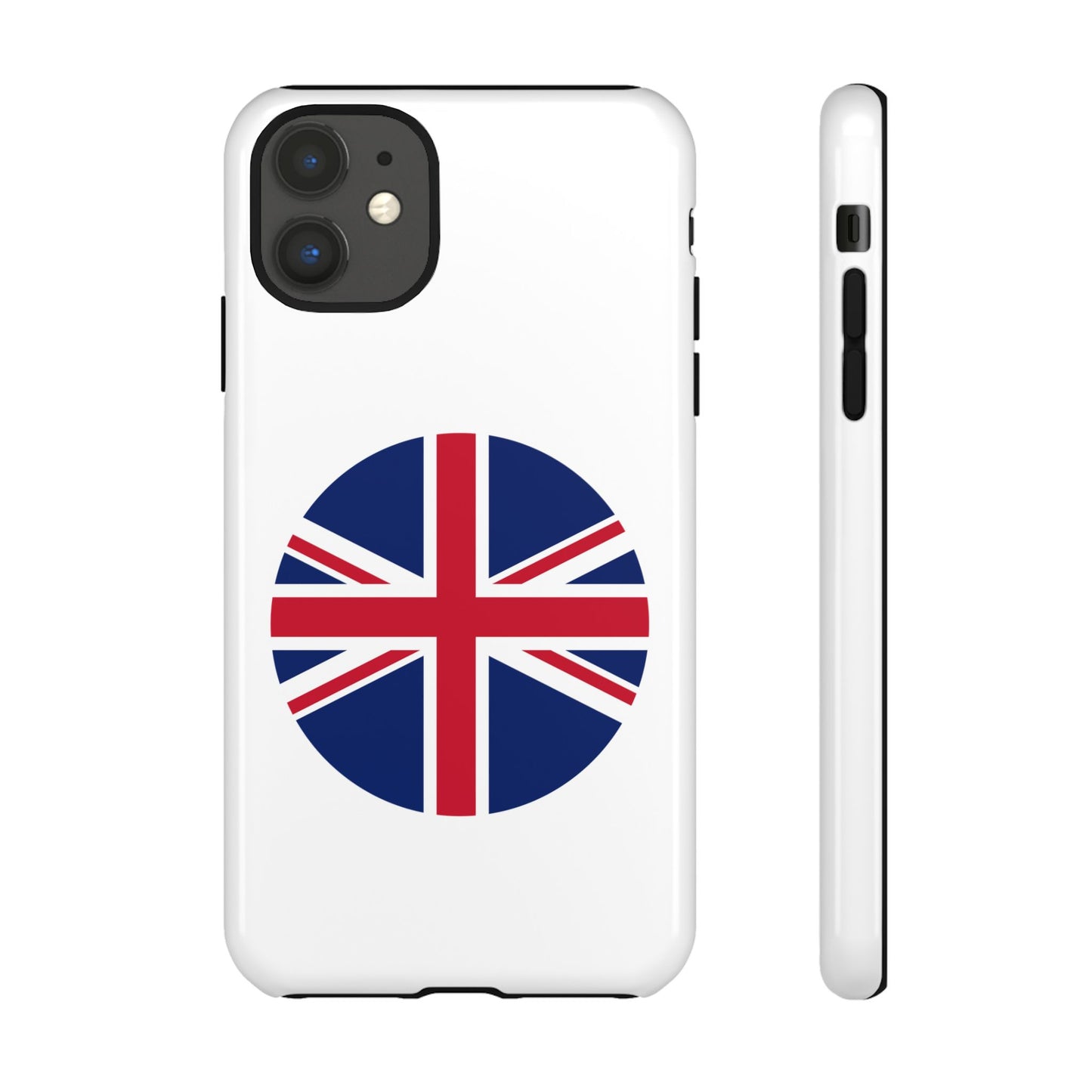 Circular UK Flag iPhone Case (Tough Case model series 11) by TokyoBill