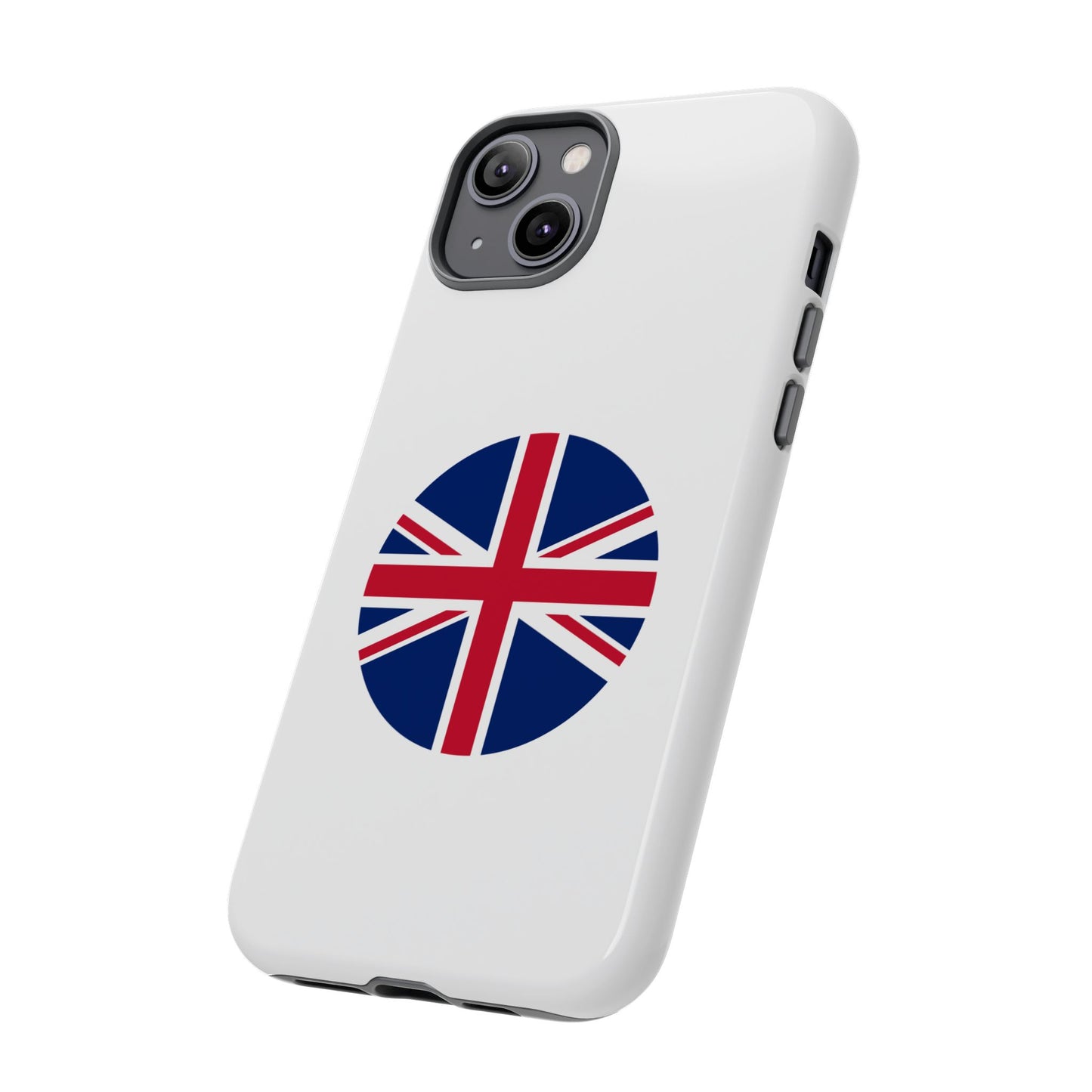 Circular UK Flag iPhone Case (Tough Case model series 14) by TokyoBill