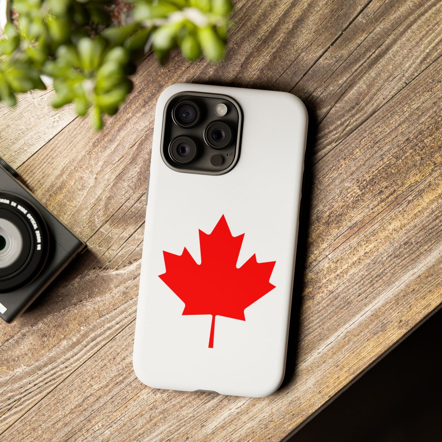 Canadian Maple Leaf iPhone Case (Tough Case model series 15) by TokyoBill