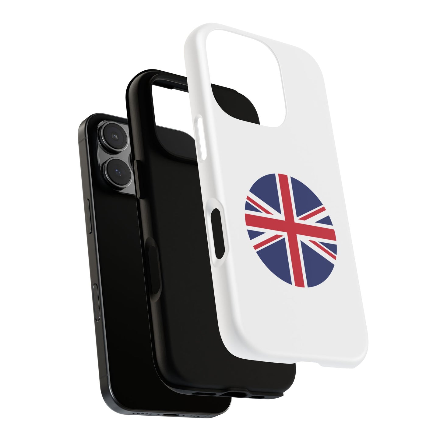 Circular UK Flag iPhone Case (Tough Case model series 16) by TokyoBill