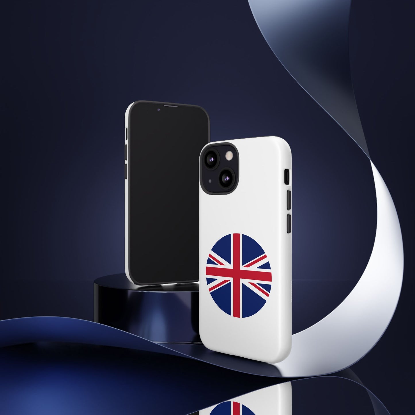 Circular UK Flag iPhone Case (Tough Case model series 13) by TokyoBill