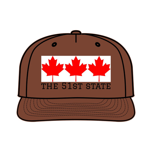 "THE 51ST STATE!" -- Original Surf Cap with Canadian maple leaves, by TokyoBill