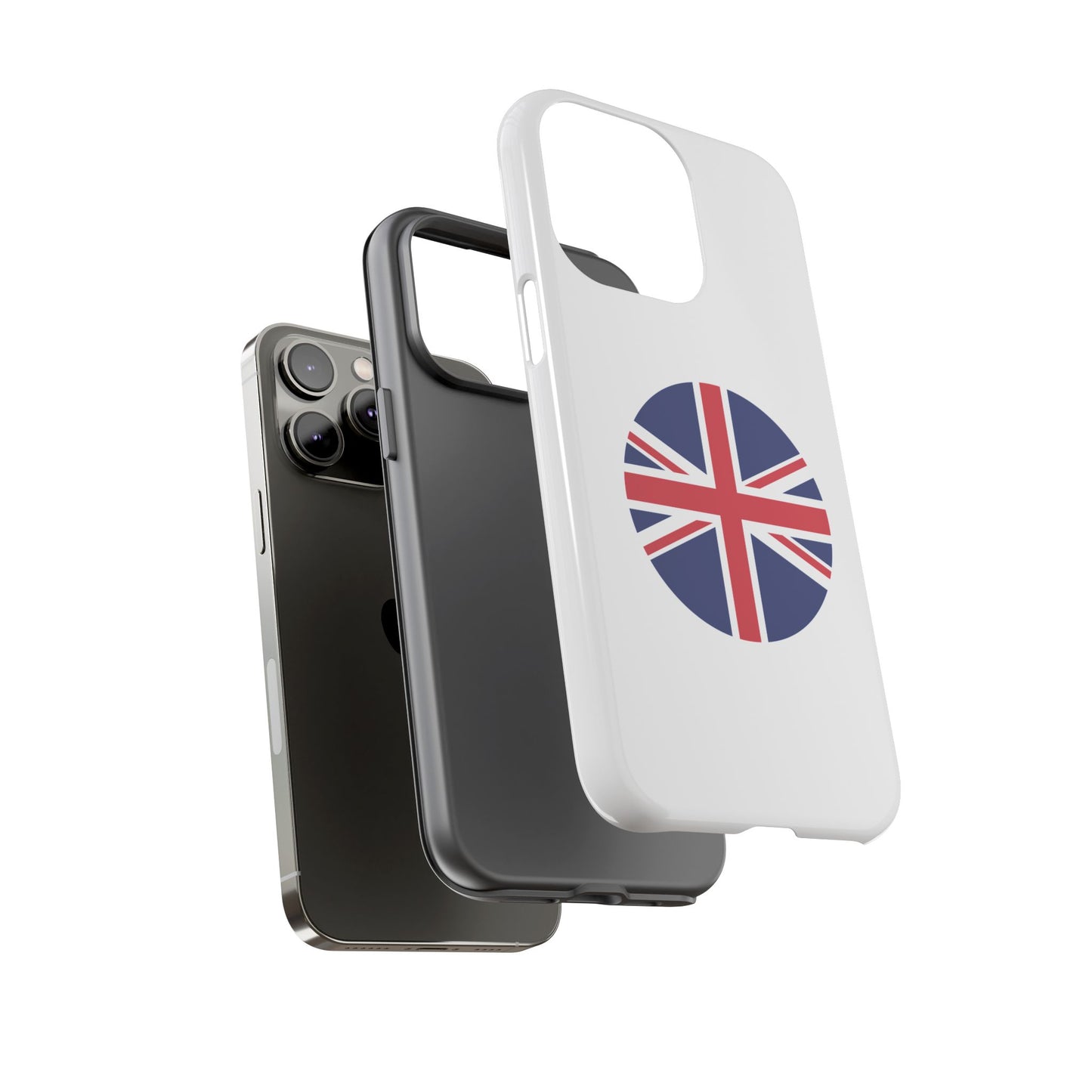 Circular UK Flag iPhone Case (Tough Case model series 14) by TokyoBill