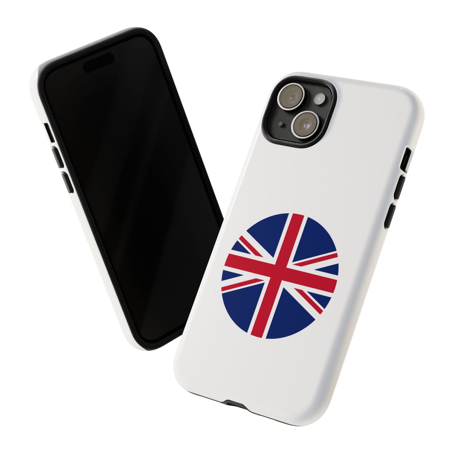 Circular UK Flag iPhone Case (Tough Case model series 15) by TokyoBill