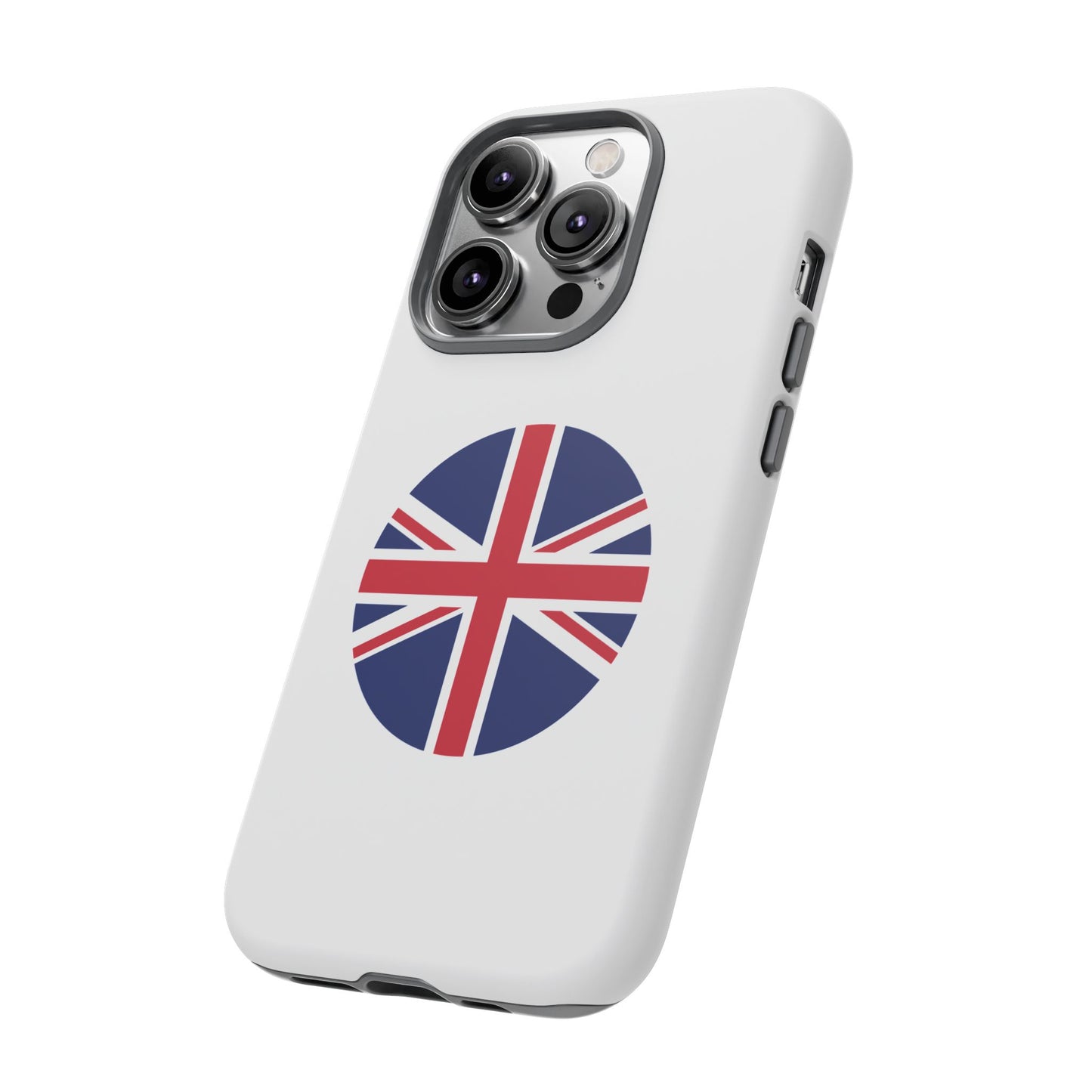 Circular UK Flag iPhone Case (Tough Case model series 14) by TokyoBill