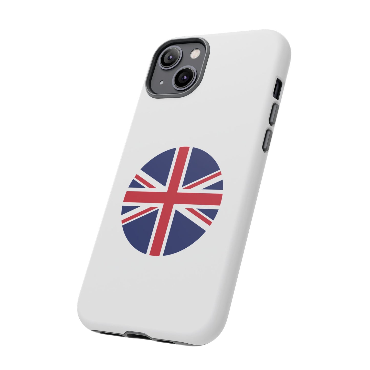 Circular UK Flag iPhone Case (Tough Case model series 14) by TokyoBill