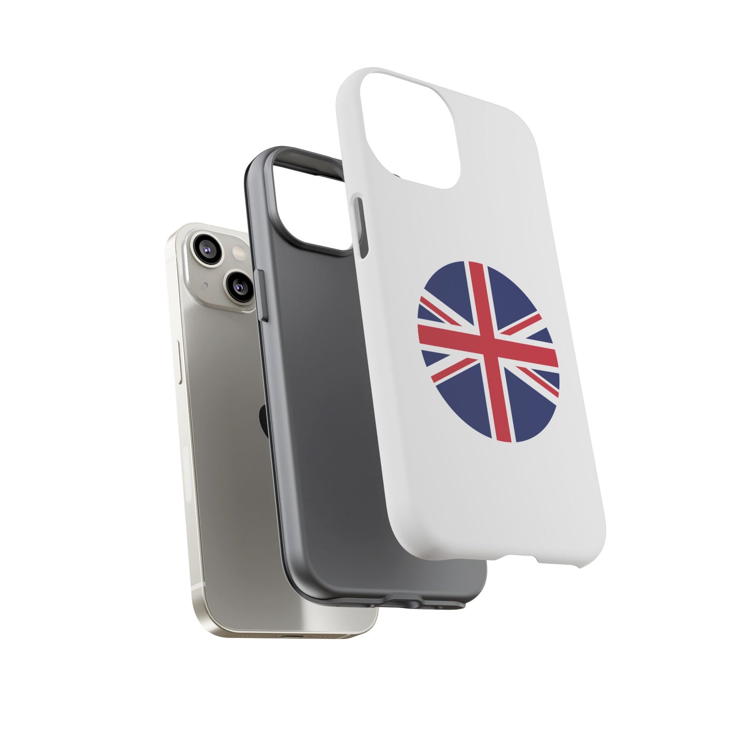 Circular UK Flag iPhone Case (Tough Case model series 14) by TokyoBill