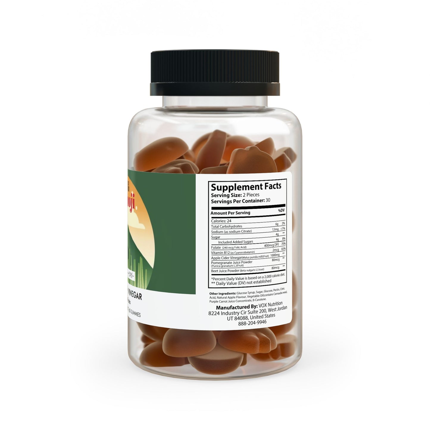KUMOJI Lifecare - Apple Cider Vinegar Gummies (60 Gummies) *US only