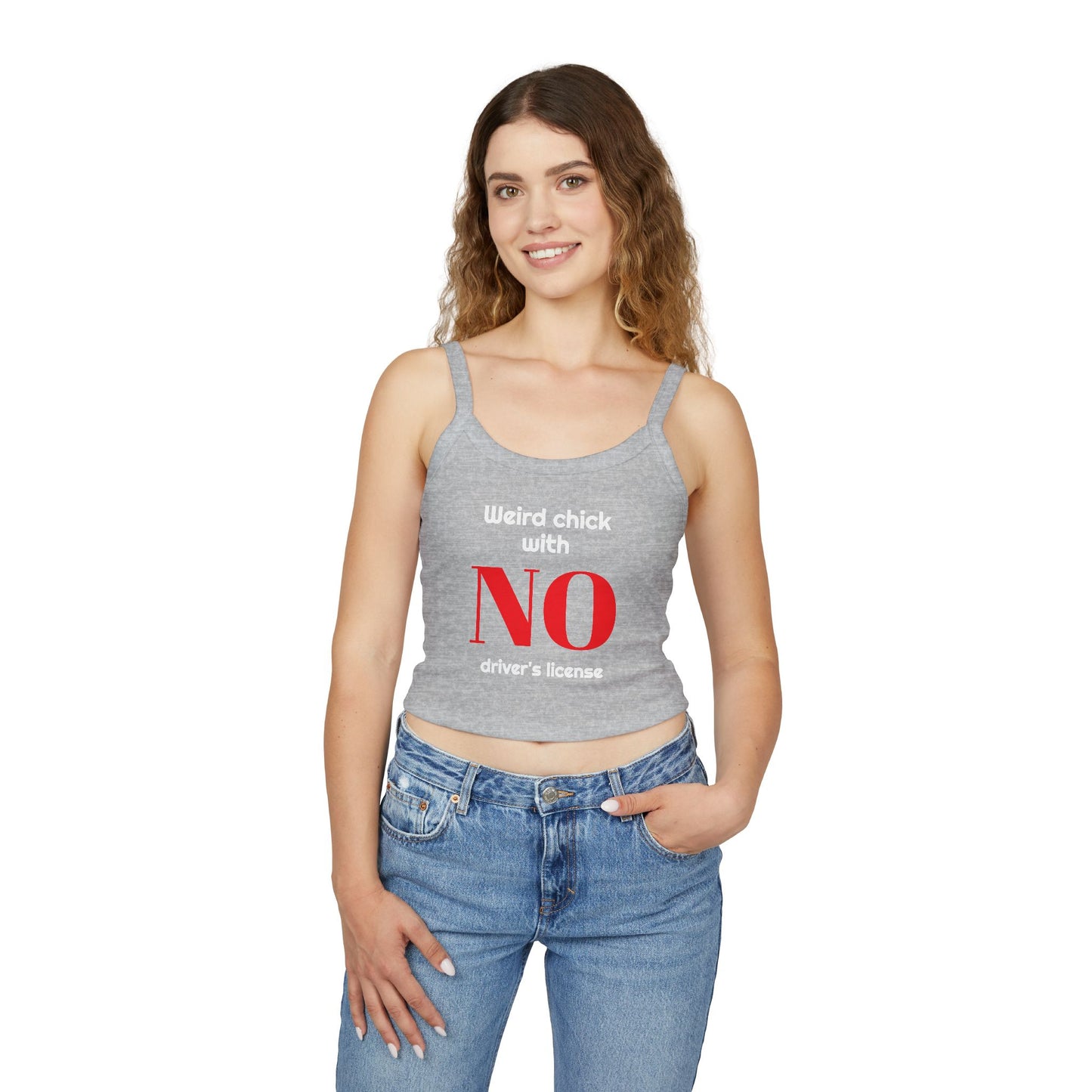 Women's Funny Spaghetti Strap Tank Top, by TokyoBill