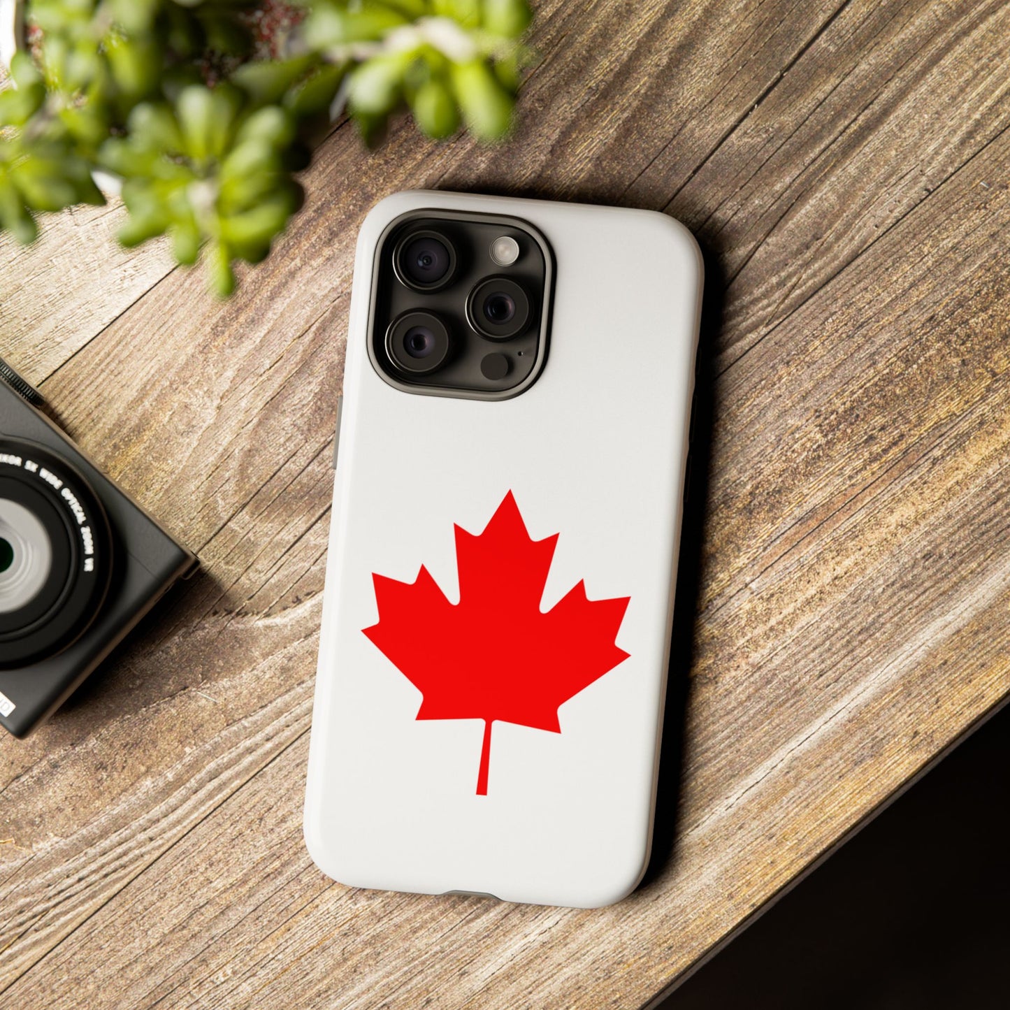 Canadian Maple Leaf iPhone Case (Tough Case model series 15) by TokyoBill
