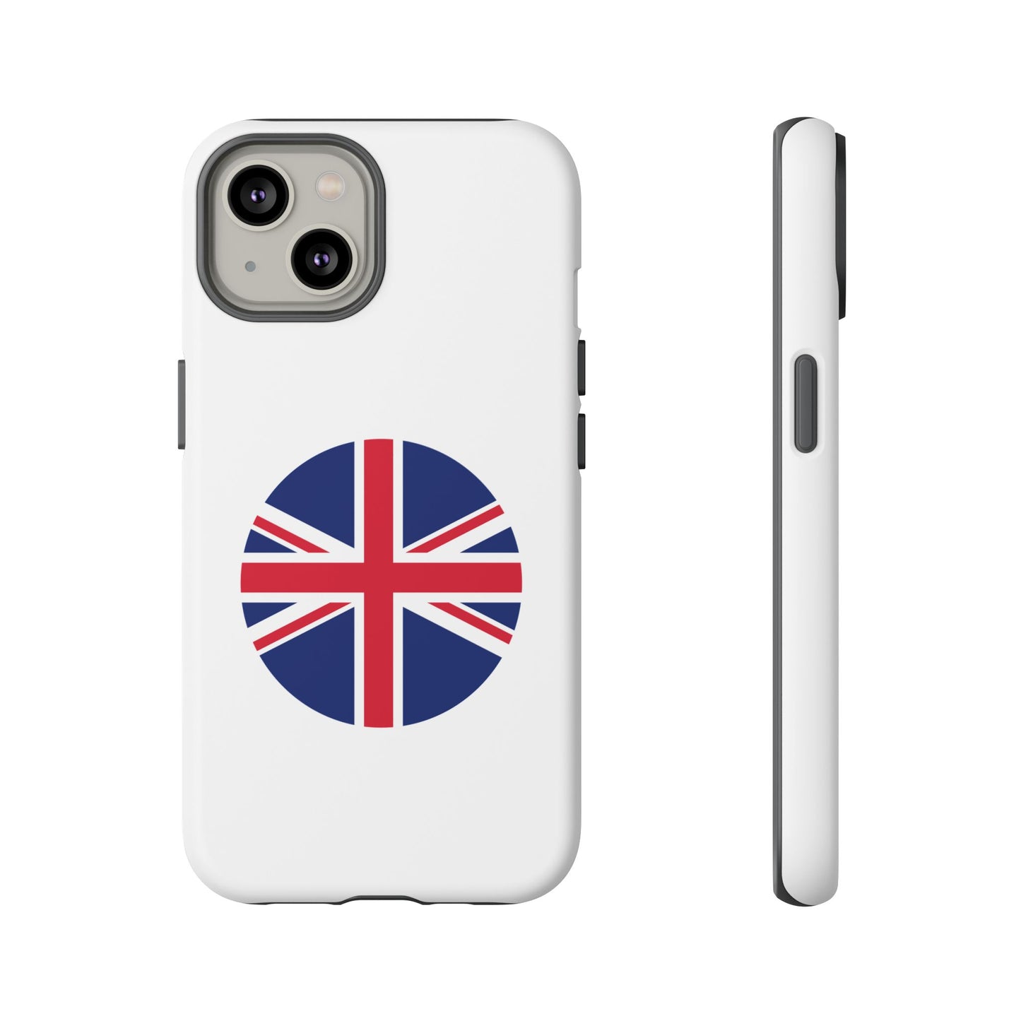 Circular UK Flag iPhone Case (Tough Case model series 14) by TokyoBill