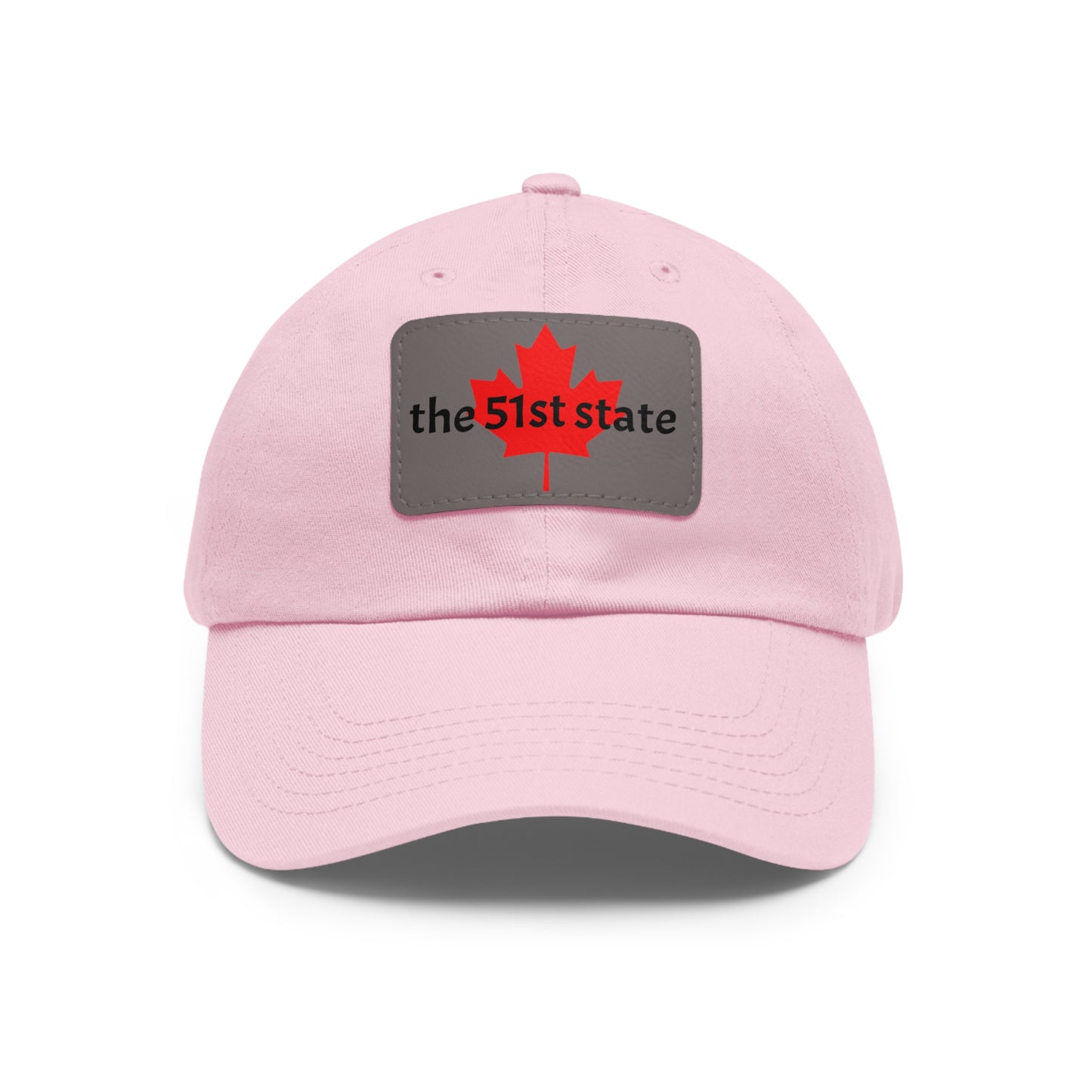 "the 51st state" -- Original Leather Patch Dad Hat by TokyoBill