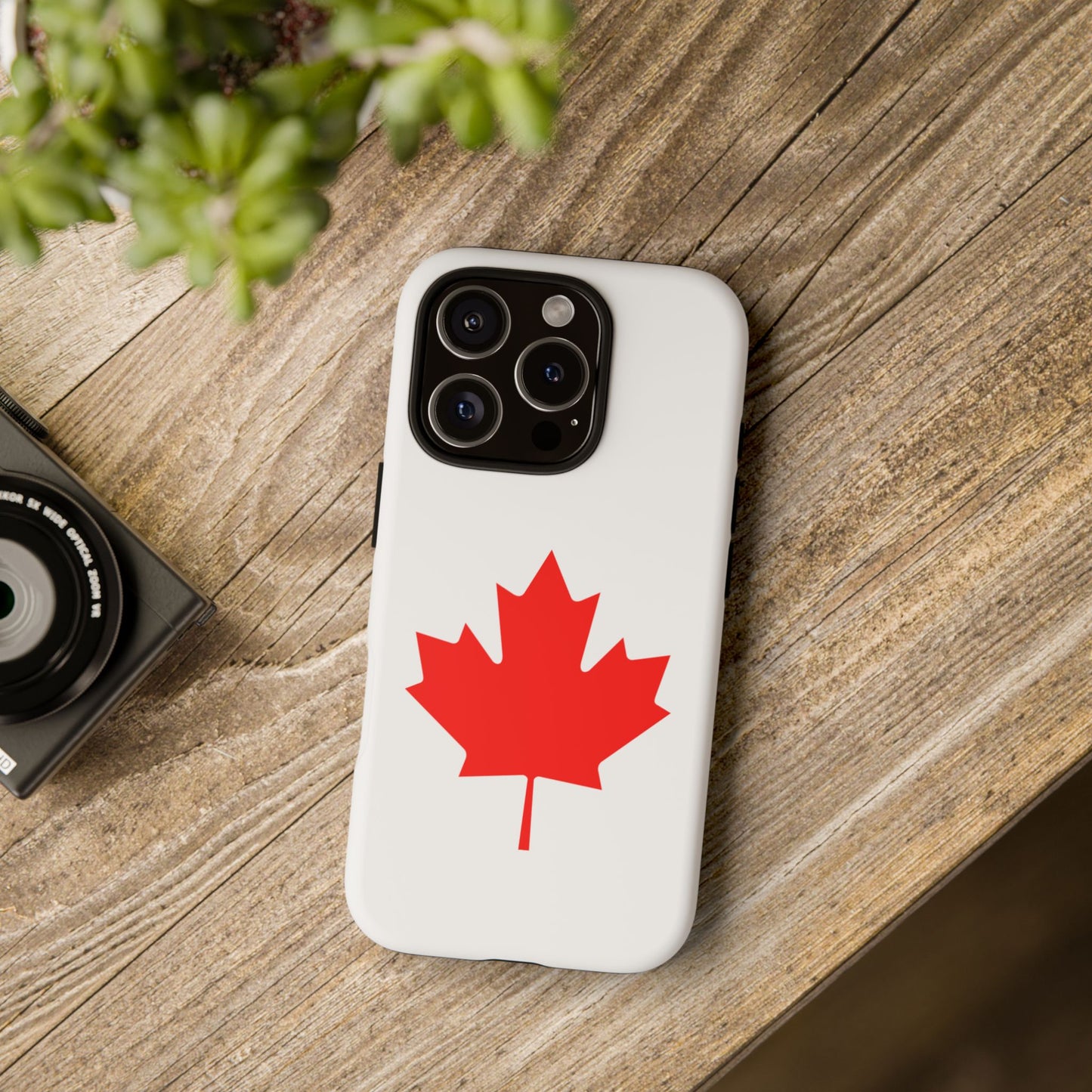Canadian Maple Leaf iPhone Case (Tough Case model series 16) by TokyoBill