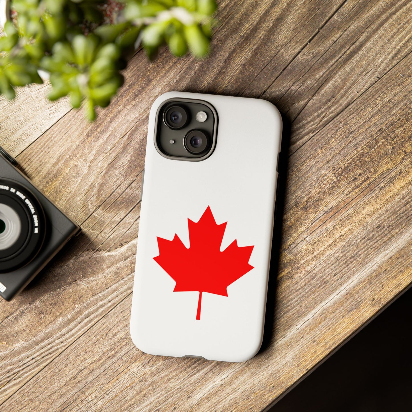 Canadian Maple Leaf iPhone Case (Tough Case model series 15) by TokyoBill