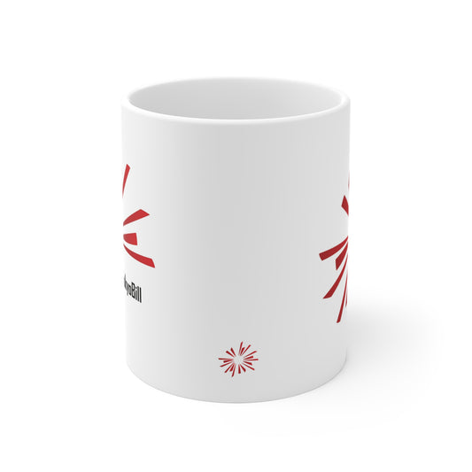'theTokyoBill' original 11oz White Ceramic Coffee Mug, by TokyoBill