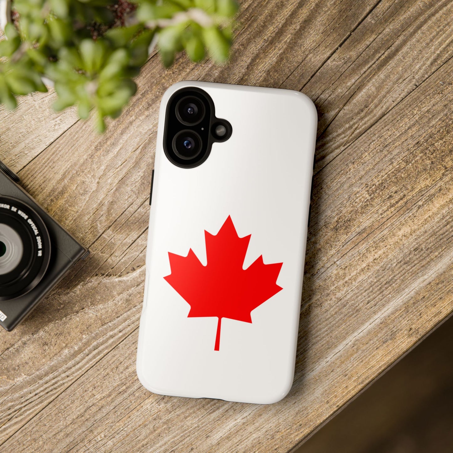 Canadian Maple Leaf iPhone Case (Tough Case model series 16) by TokyoBill