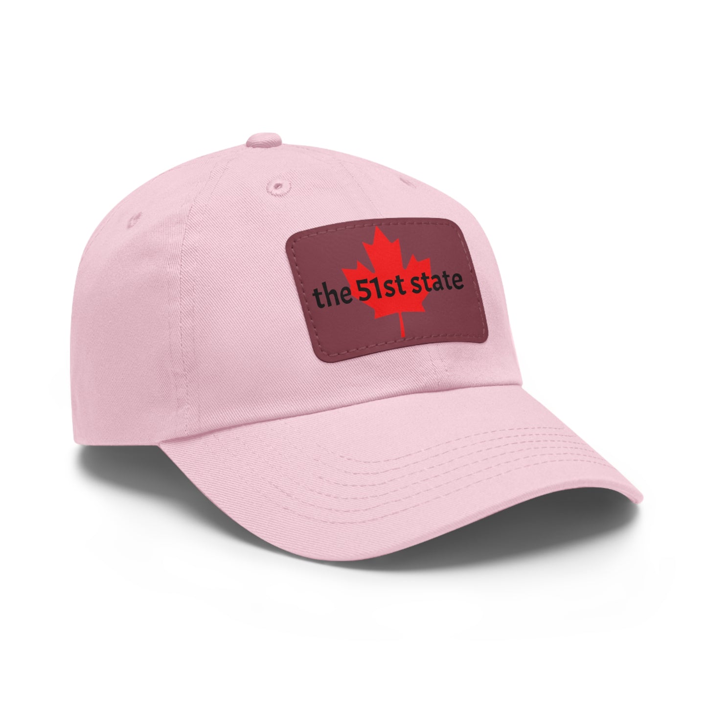 "the 51st state" -- Original Leather Patch Dad Hat by TokyoBill