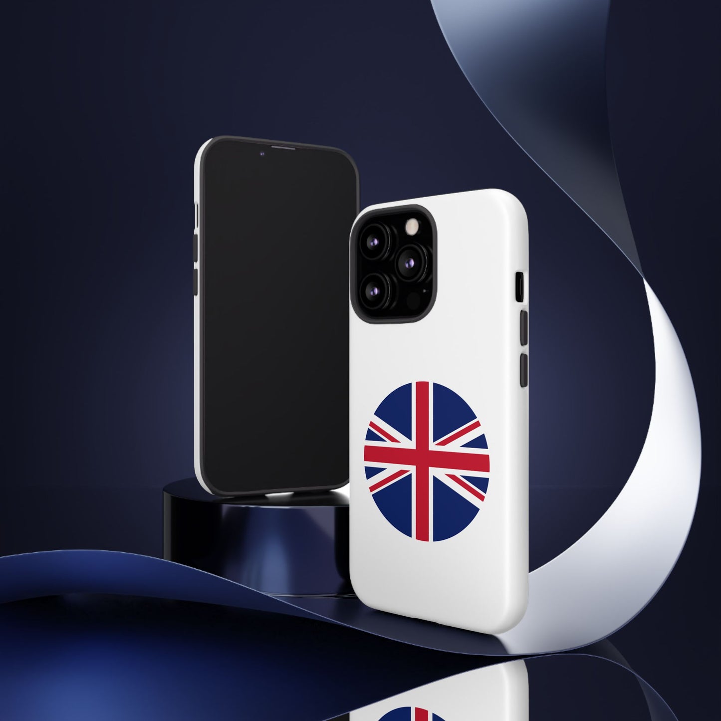 Circular UK Flag iPhone Case (Tough Case model series 13) by TokyoBill