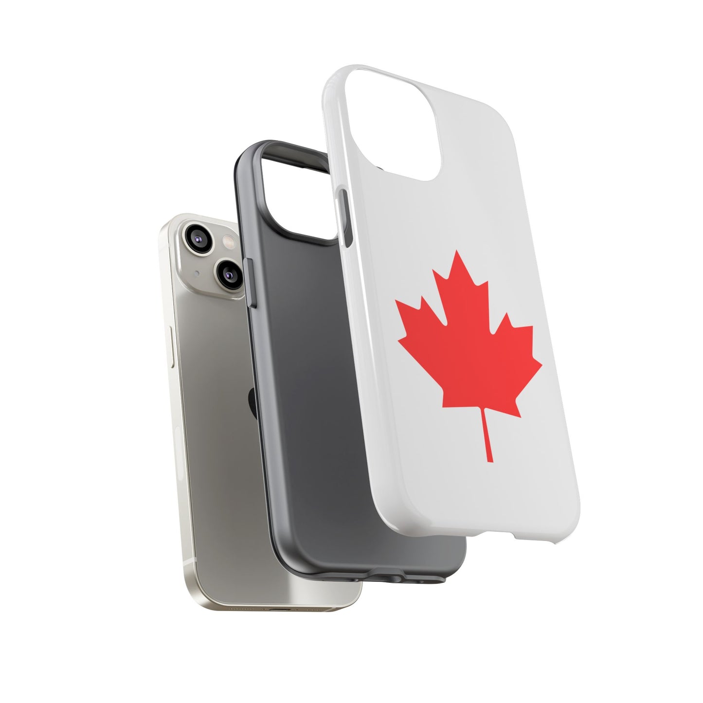 Canadian Maple Leaf iPhone Case (Tough Case model series 14) by TokyoBill