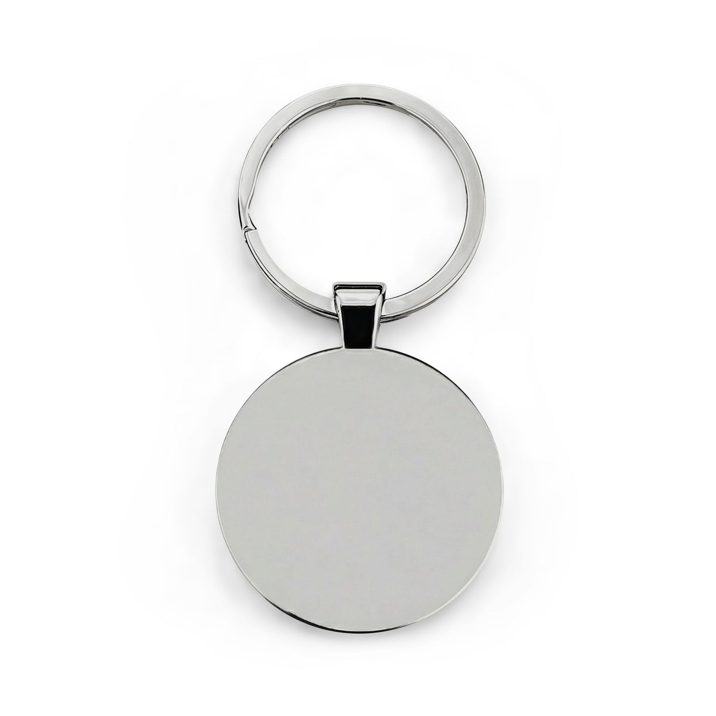 Pink Cherry Blossom Round Keychain | Stainless Steel