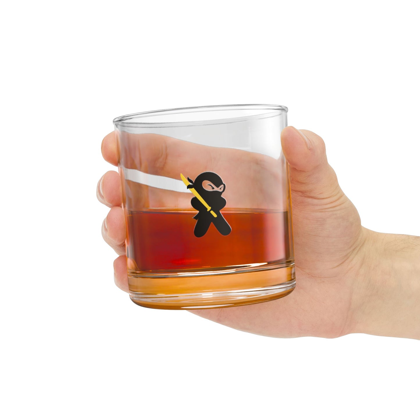 Ninja Rocks Glass 10oz – Japan-Inspired Barware | Whisky Glass | Japanese Culture Gift | Cocktail Glass