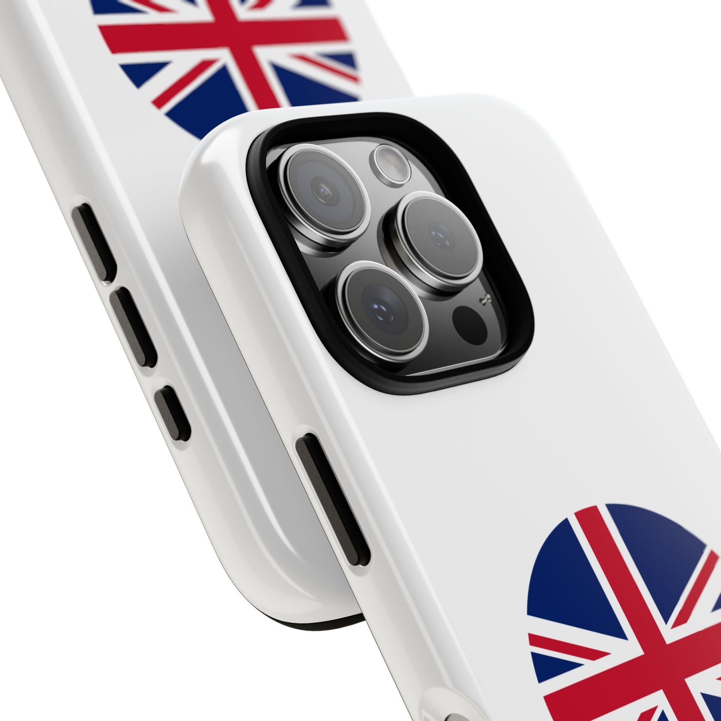 Circular UK Flag iPhone Case (Tough Case model series 16) by TokyoBill