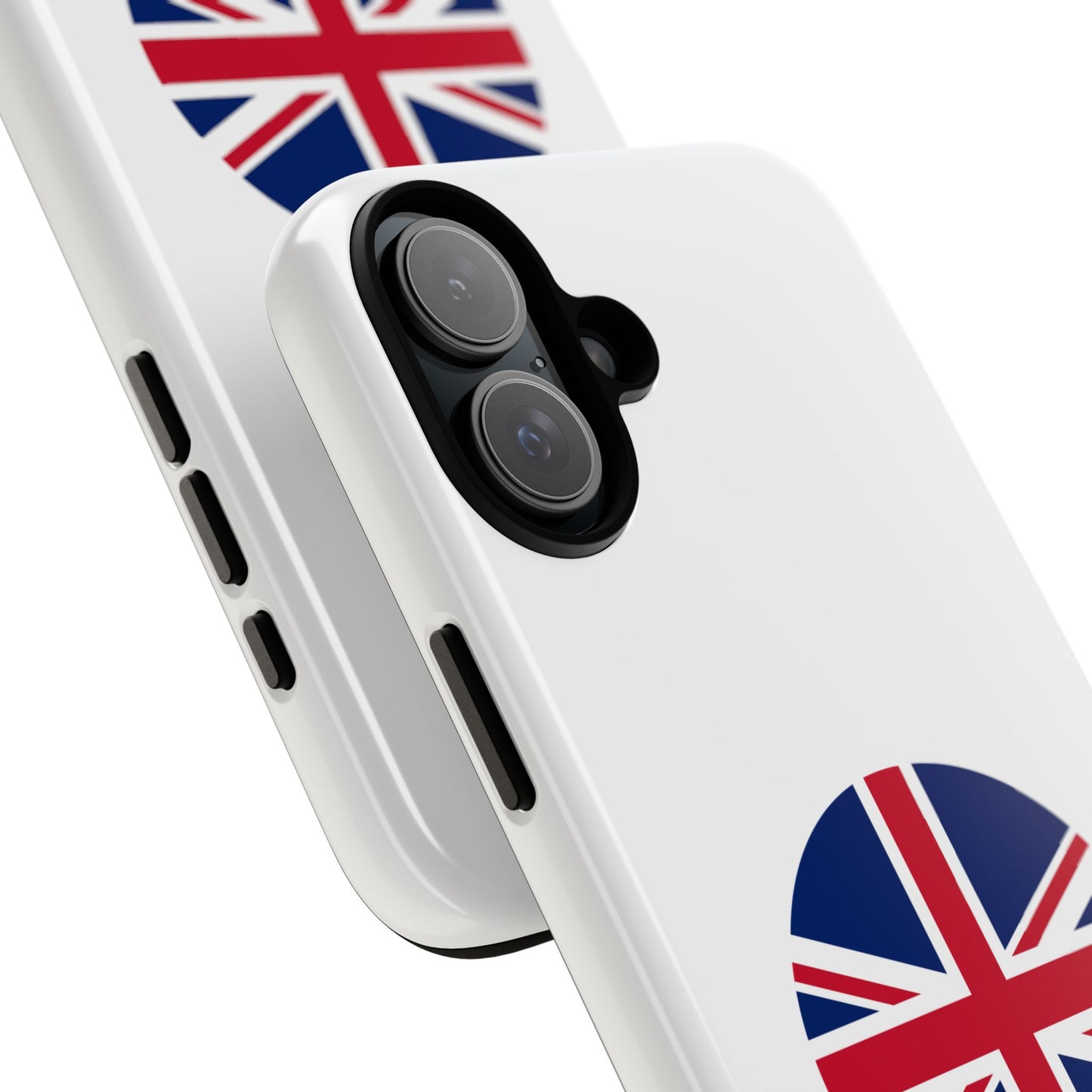 Circular UK Flag iPhone Case (Tough Case model series 16) by TokyoBill