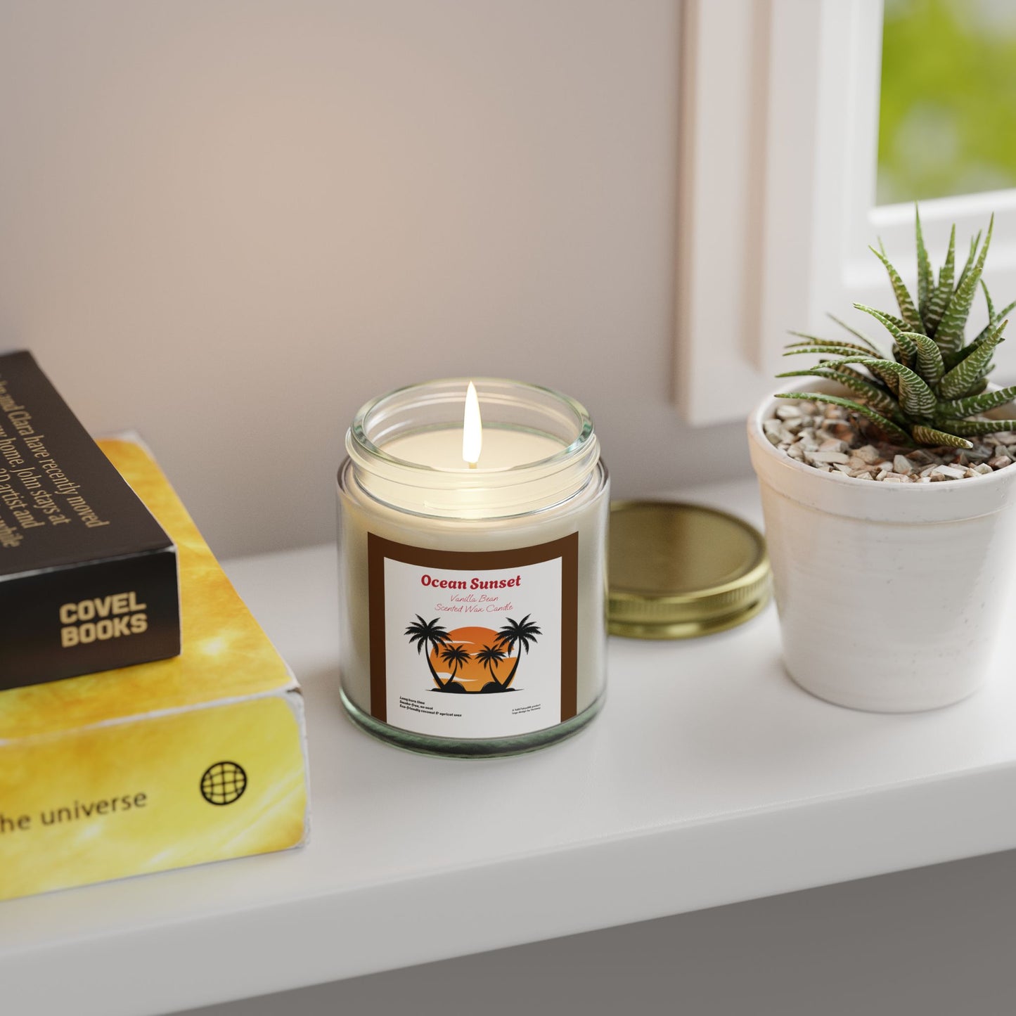 Ocean Sunset Blackberry Vanilla scented wax candles (4oz, 9oz), by TokyoBill