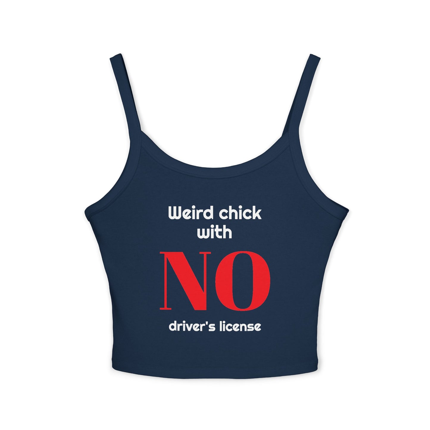 Women's Funny Spaghetti Strap Tank Top, by TokyoBill