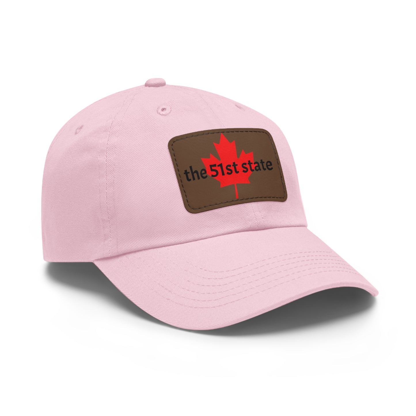 "the 51st state" -- Original Leather Patch Dad Hat by TokyoBill