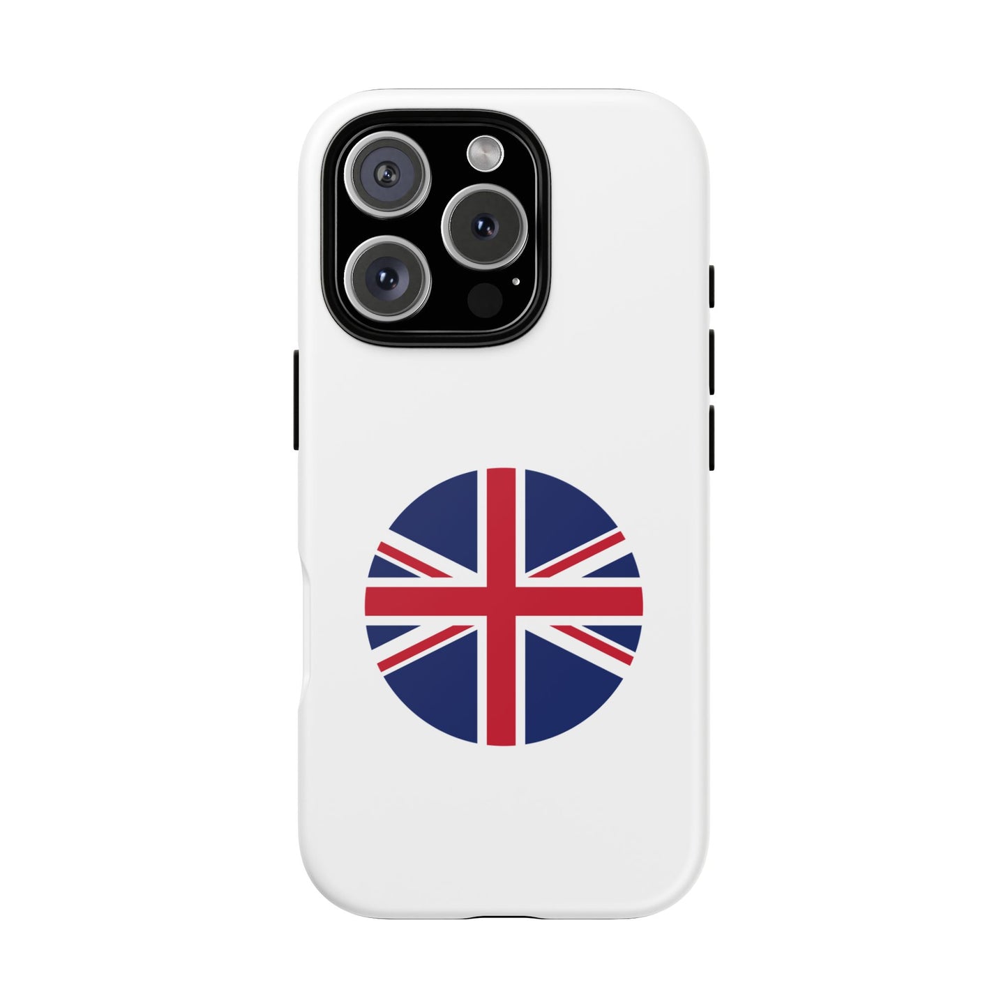 Circular UK Flag iPhone Case (Tough Case model series 16) by TokyoBill