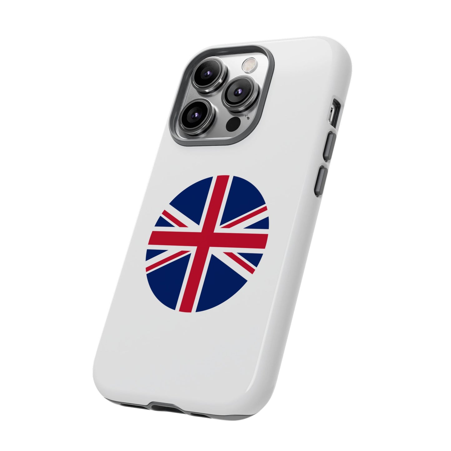 Circular UK Flag iPhone Case (Tough Case model series 14) by TokyoBill