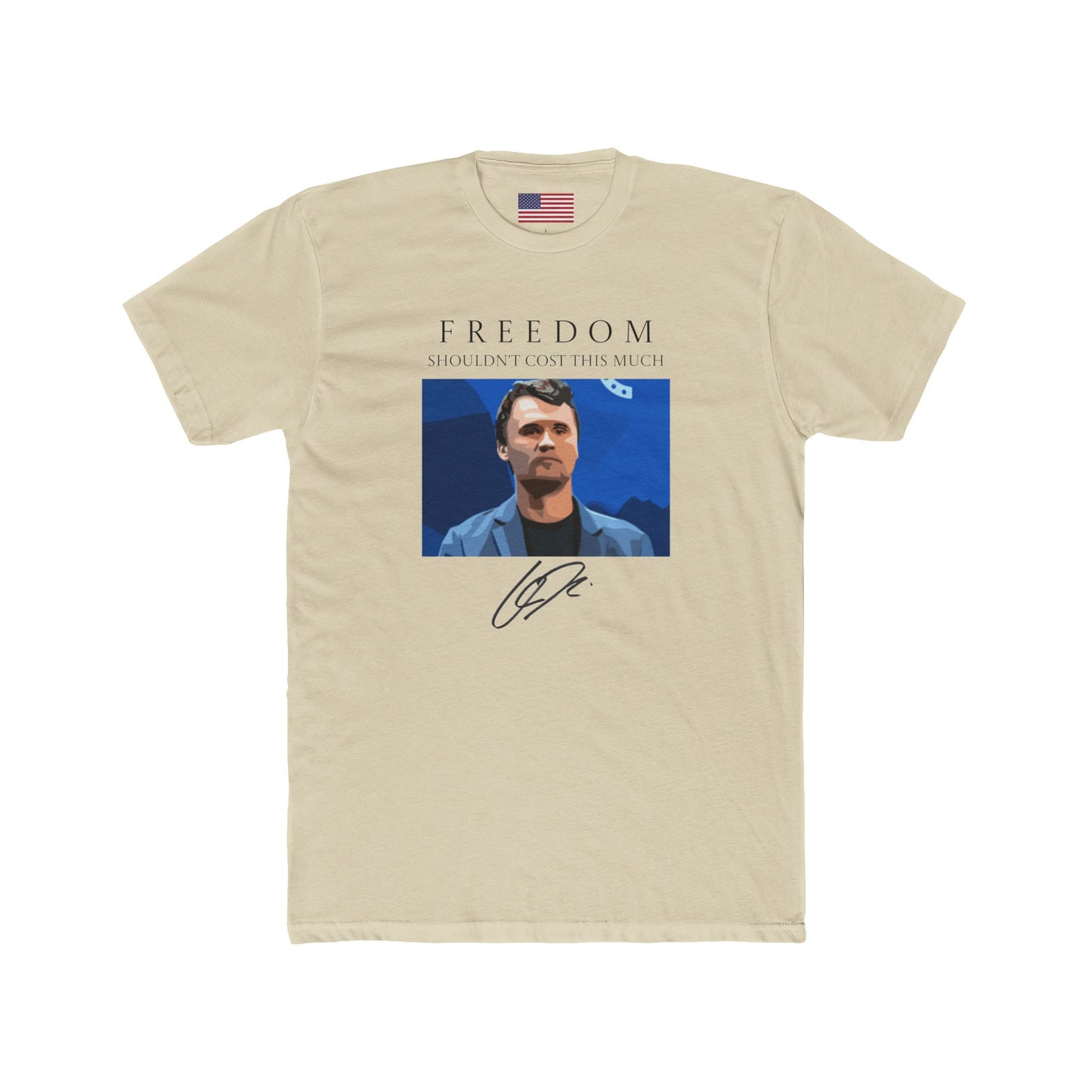 Charlie Kirk USA Unisex Cotton Crew Tee by TokyoBill
