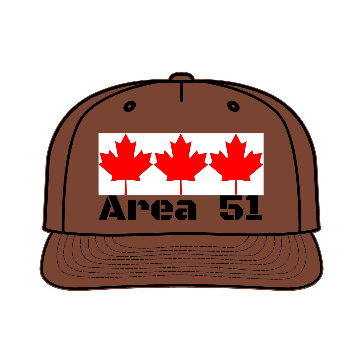 "Area 51" -- Original Surf Cap with Canadian maple leaves, by TokyoBill