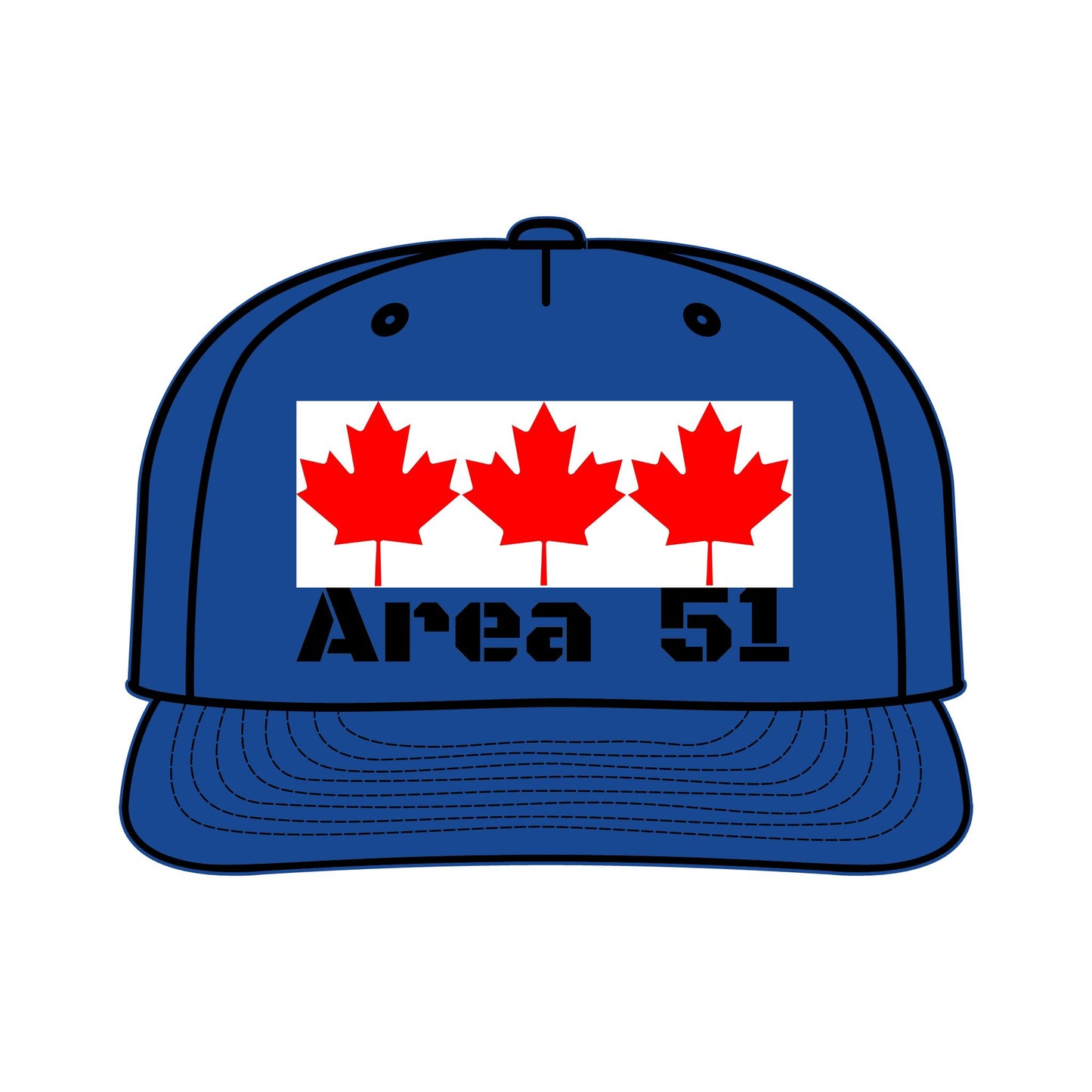 "Area 51" -- Original Surf Cap with Canadian maple leaves, by TokyoBill