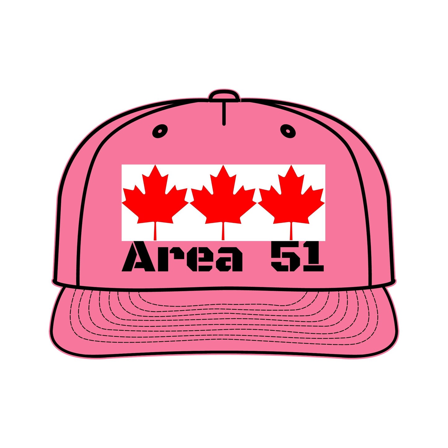"Area 51" -- Original Surf Cap with Canadian maple leaves, by TokyoBill