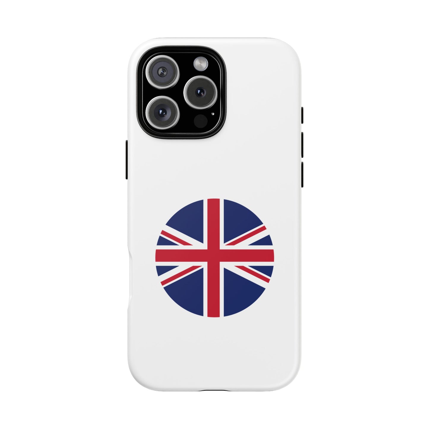Circular UK Flag iPhone Case (Tough Case model series 16) by TokyoBill