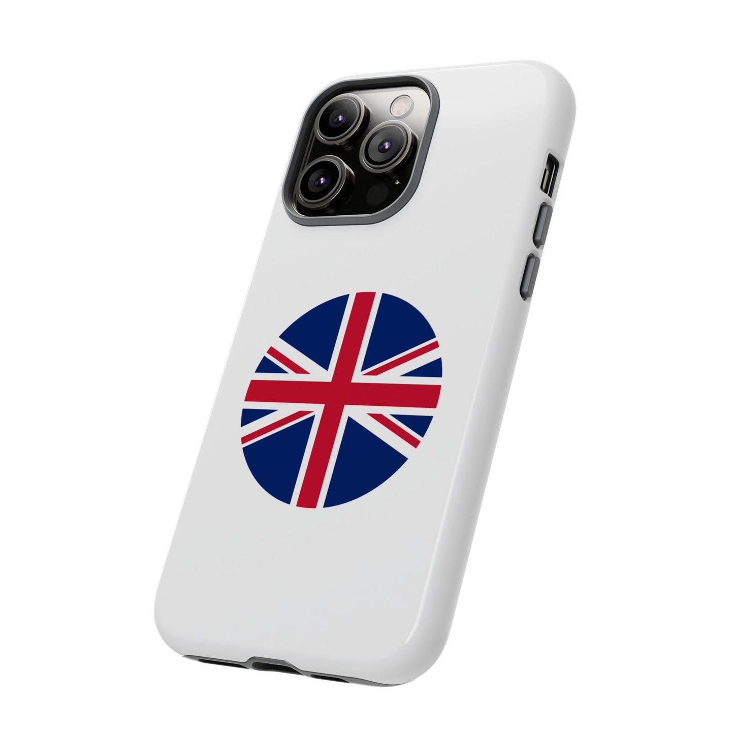 Circular UK Flag iPhone Case (Tough Case model series 14) by TokyoBill
