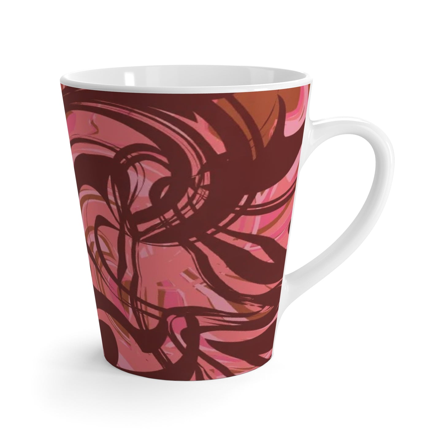 Swirly Print Latte Mug - Ideal for Coffee/Tea Lovers, by TokyoBill
