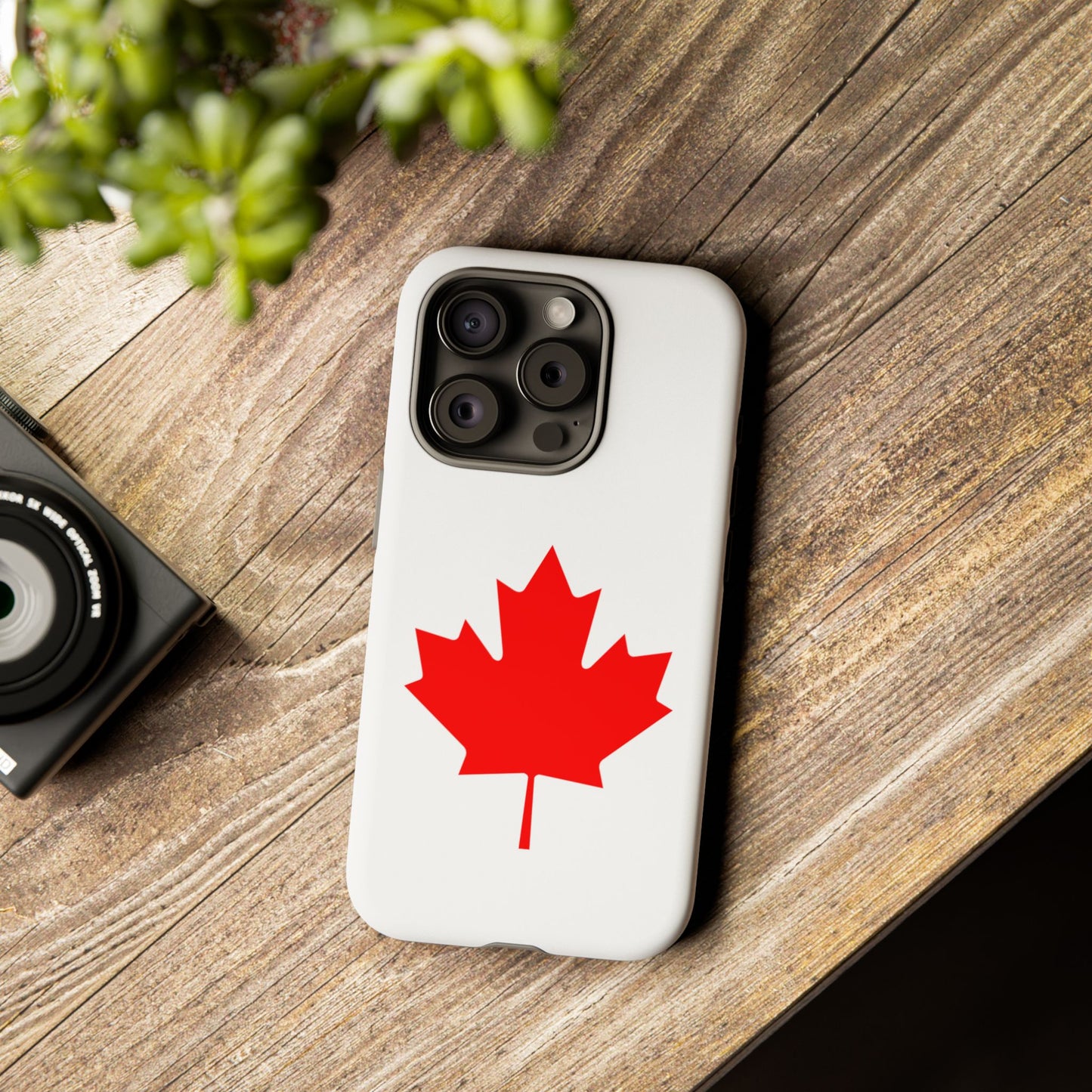 Canadian Maple Leaf iPhone Case (Tough Case model series 15) by TokyoBill