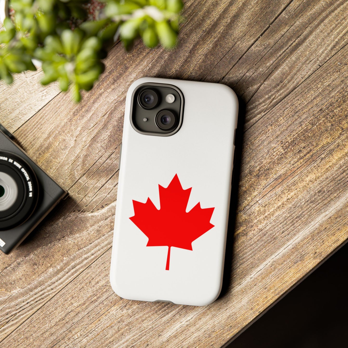 Canadian Maple Leaf iPhone Case (Tough Case model series 15) by TokyoBill