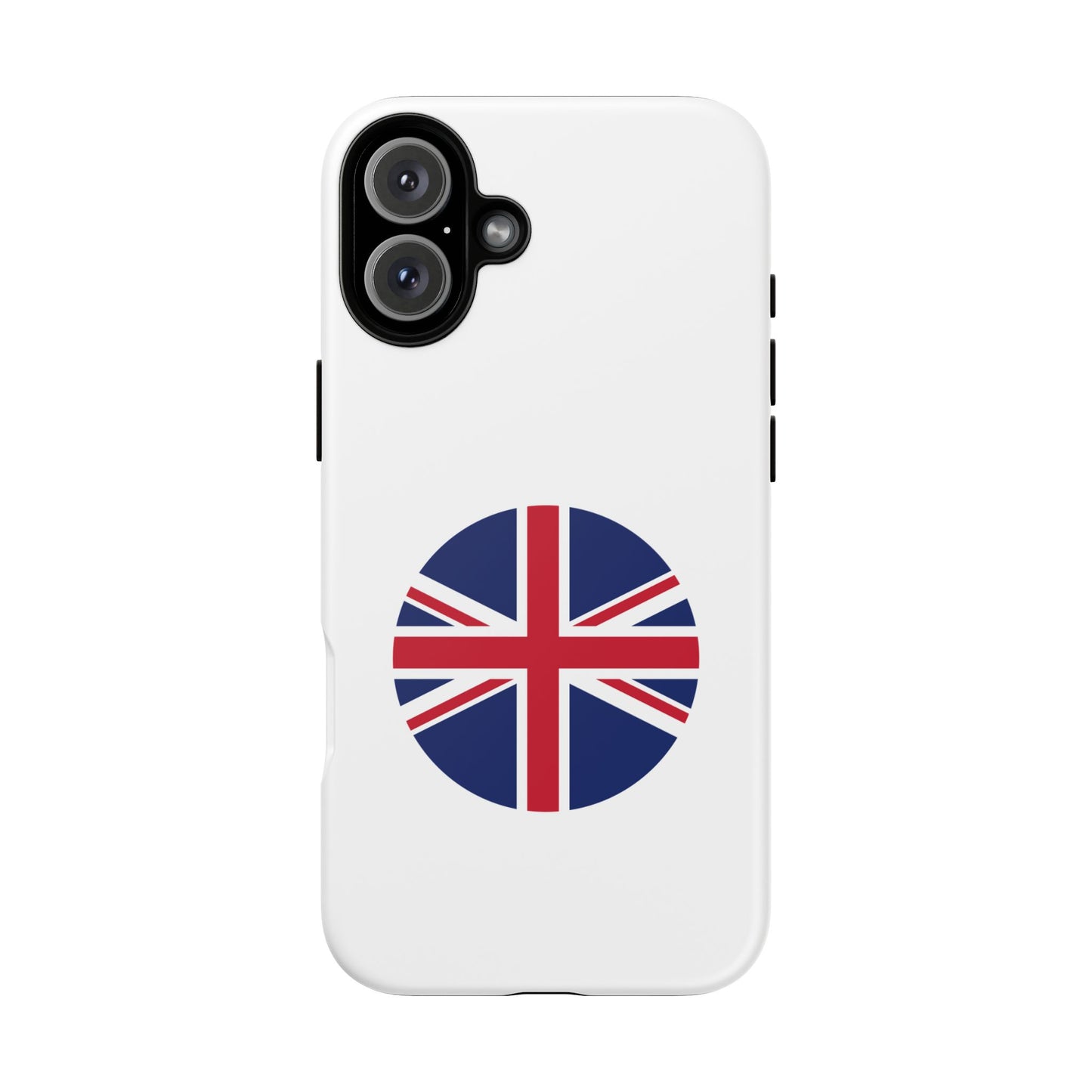 Circular UK Flag iPhone Case (Tough Case model series 16) by TokyoBill