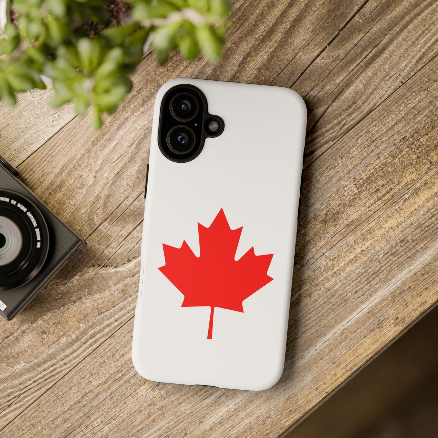 Canadian Maple Leaf iPhone Case (Tough Case model series 16) by TokyoBill