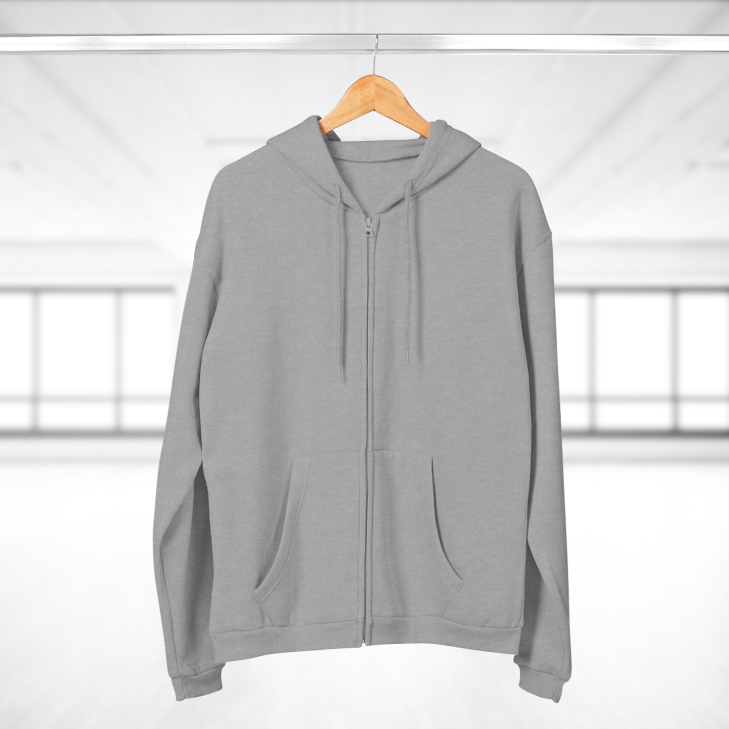 Unisex Zip-Up Hoodie with Ninja on back, by TokyoBill