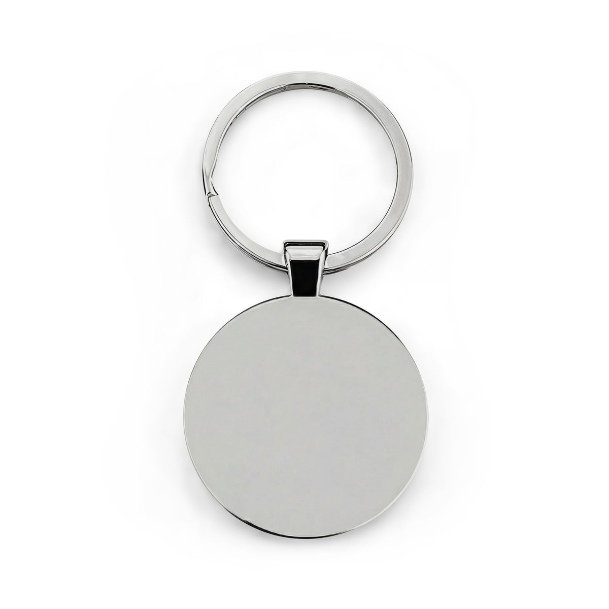 Bujinkan Kanji Symbol Round Stainless Steel Keychain | Red Japanese Character