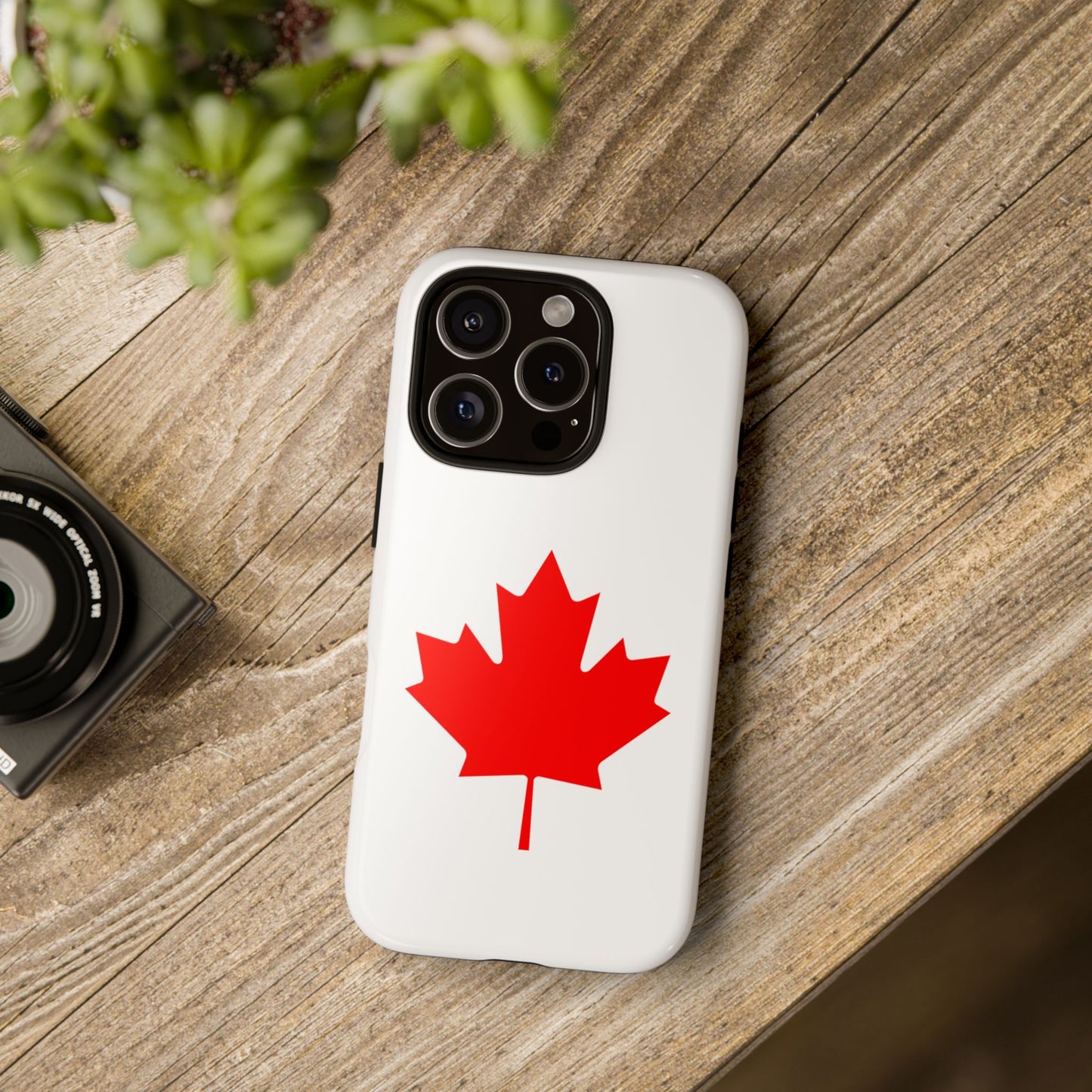 Canadian Maple Leaf iPhone Case (Tough Case model series 16) by TokyoBill
