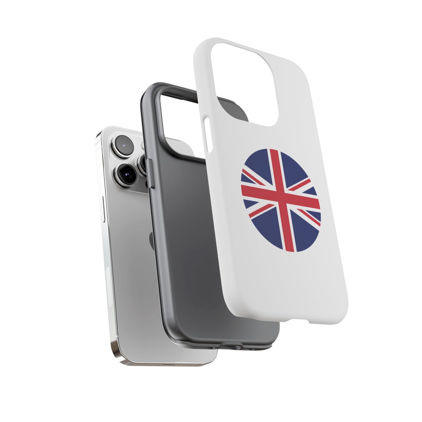 Circular UK Flag iPhone Case (Tough Case model series 14) by TokyoBill