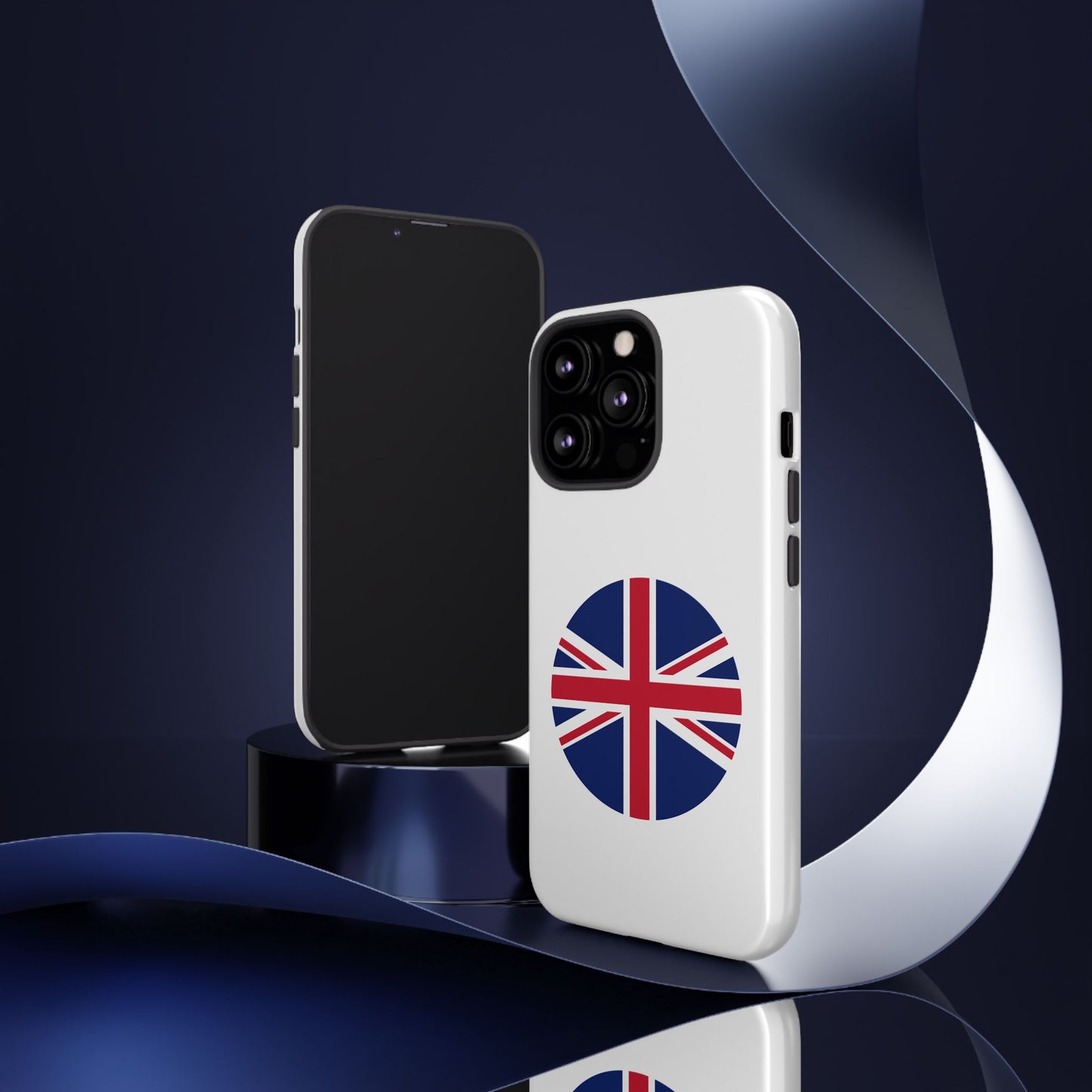 Circular UK Flag iPhone Case (Tough Case model series 13) by TokyoBill